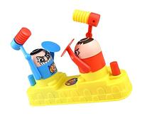 Voiakiu Planche Boxe,Jouets Combat Mignons pour garçons | Jeux Boxe Wrestling Battle Bots Jeux société -Touch Control Soft Hammer Table Games for Kids