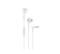 Cellularline – Écouteurs Voice Capsule – Filaires avec micro, bouton de réponse, jack 3,5 mm – Blanc
