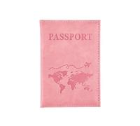 VOICE CHOO Étui de passeport en cuir pour homme et femme avec porte-carte mignon, blanc, Taille unique