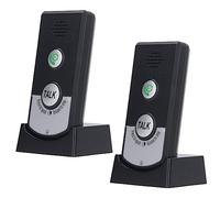 Voice Intercoms For Home,2 Way Wireless Voice Intercom Doorbell,Rechargeable Receiver with 1000m In Open Area,Easy Install