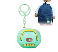 Voice Recorder Keychain (Cartoon Design) - Mini Audio Recorder Device | Easy Playback Accessory for Lectures Meetings Note-Taking | Fun Backpack Charm for College Dictation Spying Listening