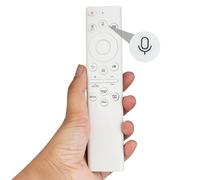 Voice Universal BN59-01385A BN59-01385B Télécommande de rechange compatible avec Samsung Smart 4K 8K Ultra HD Neo QLED OLED, The Frame et Crystal UHD Series 2021-2024 (blanc)