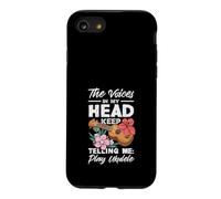 Voices in My Head Telling Me Play Ukulélé Fleur Tropicale Coque pour iPhone SE (2020) / 7/8