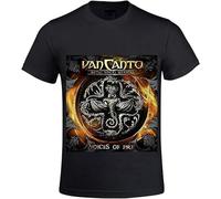 Voices of Fire Van Canto Men Crew Neck T Shirts Manches Courtes(Small)