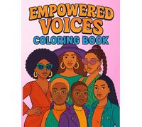 Voices of Strength: A Coloring Journey: Bold Affirmations & Stylish Afrocentric Art to Color and Uplift, Melanin, Coloring Book