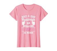 Voici À Quoi La Meilleure AP - Auxiliaire de Puériculture T-Shirt, Femme, Rose, XL