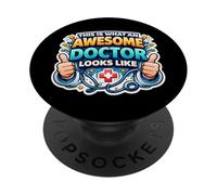 Voici à Quoi Ressemble Un médecin génial Funny Physician MD PopSockets PopGrip Adhésif
