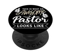 Voici à Quoi Ressemble Un Pasteur génial Sermon Church PopSockets PopGrip Adhésif