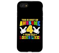 Voici à Quoi Ressemble Un Super Enfant de 4 Ans : 4e Anniversaire Coque pour iPhone SE (2020) / 7/8