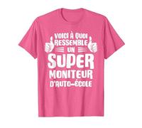 Voici à Quoi Ressemble Un Super Moniteur d'auto-école T-Shirt, Homme, Rose Chiné, M