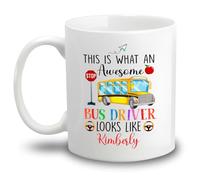 Voici Ce Qu'Est Un Chauffeur De Bus Génial Tasse À Thé Unique Mug Drôle Tasse À Café Cadeaux Fantaisie Pour Collègue Pâques Bureau 330ml