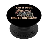 Voici Comment Je Fais de la Distance Sociale en Tant Que Motard PopSockets PopGrip Adhésif