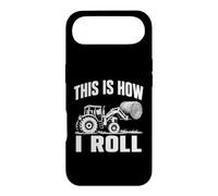 Voici Comment Je Fais Rouler Funny Farmer Tractor Hay Bale Coque pour iPhone Air