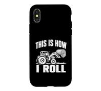 Voici Comment Je Fais Rouler Funny Farmer Tractor Hay Bale Coque pour iPhone X/XS
