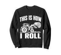 Voici Comment Je Fais Rouler Funny Farmer Tractor Hay Bale Sweatshirt