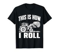 Voici Comment Je Fais Rouler Funny Farmer Tractor Hay Bale T-Shirt