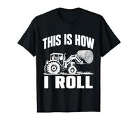 Voici Comment Je Fais Rouler Funny Farmer Tractor Hay Bale T-Shirt Graphique avec Valeur