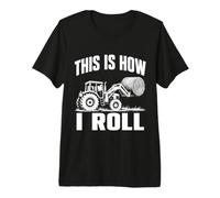 Voici Comment Je Fais Rouler Funny Farmer Tractor Hay Bale T-Shirt Haut de Gamme