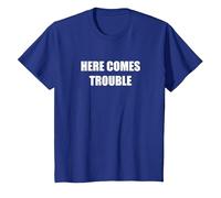 Voici des problèmes T-Shirt, Enfant, Bleu Royal, 6 Ans
