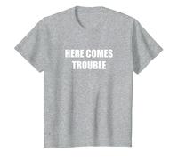 Voici des problèmes T-Shirt, Enfant, Gris Chiné, 6 Ans