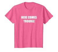 Voici des problèmes T-Shirt, Enfant, Rose Chiné, 8 Ans