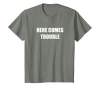 Voici des problèmes T-Shirt, Enfant, Vert Kaki chiné, 12 Ans