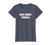 Voici des problèmes T-Shirt, Femme, Bleu Chiné, 3XL