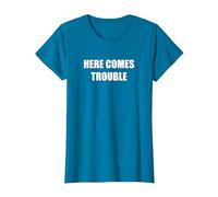 Voici des problèmes T-Shirt, Femme, Saphir, L