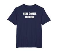 Voici des problèmes T-Shirt, Homme Grandes Tailles, Bleu Marine, 6X Tall