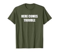 Voici des problèmes T-Shirt, Homme, Olive, M
