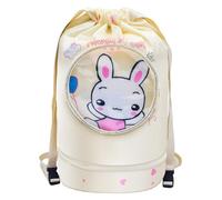 Voici et Voila Sac de Sport à Cordon Sac a Dos Natation Gym Fitness Enfant Fille Garcon Sac Etanche Pisine Plage Pique-Nique Sac de Sport Enfant Vacance