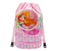 Voici et Voila Sac de Sport à Cordon Sac a Dos Natation Gym Fitness Enfant Fille Garcon Sac Etanche Pisine Plage Pique-Nique Sac de Sport Enfant Vacance