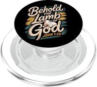 Voici l'agneau de Dieu (Jean 1:29) PopSockets PopGrip pour MagSafe