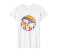 Voici Le Sun Vintage Retro Sixties Surf Summer Beach T-Shirt Graphique avec Valeur