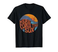 Voici Le Sun Vintage Retro Sixties Surf Summer Beach T-Shirt Graphique avec Valeur