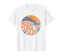 Voici Le Sun Vintage Retro Sixties Surf Summer Beach T-Shirt Graphique avec Valeur