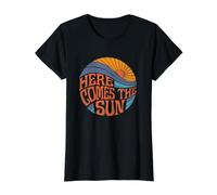 Voici Le Sun Vintage Retro Sixties Surf Summer Beach T-Shirt Graphique avec Valeur