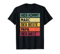Voici Marc Der Beste Papa Der Welt Vatertag Retro T-Shirt