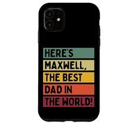 Voici Maxwell The Best Dad In The World Father's Day Retro Coque pour iPhone 11