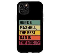 Voici Maxwell The Best Dad In The World Father's Day Retro Coque pour iPhone 11 Pro