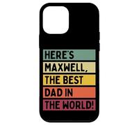 Voici Maxwell The Best Dad In The World Father's Day Retro Coque pour iPhone 12 mini