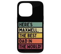 Voici Maxwell The Best Dad In The World Father's Day Retro Coque pour iPhone 13 Pro