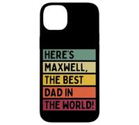 Voici Maxwell The Best Dad In The World Father's Day Retro Coque pour iPhone 14 Plus