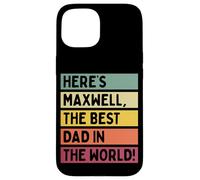 Voici Maxwell The Best Dad In The World Father's Day Retro Coque pour iPhone 15