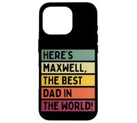 Voici Maxwell The Best Dad In The World Father's Day Retro Coque pour iPhone 16 Pro