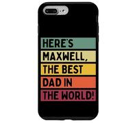 Voici Maxwell The Best Dad In The World Father's Day Retro Coque pour iPhone 7 Plus/8 Plus