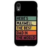 Voici Maxwell The Best Dad In The World Father's Day Retro Coque pour iPhone XR