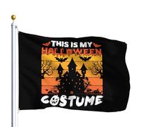 Voici Mon Costume D'Halloween Bannière 90X150Cm Décoratif Avec Œillets Bannière Cour Drapeau Pour Chambres Ferme Dortoirs