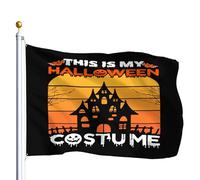 Voici Mon Costume D'Halloween Bannière 90X150Cm Éclatantes Suspendre Bannières Drapeaux Pour Extérieure Chambres Dortoirs