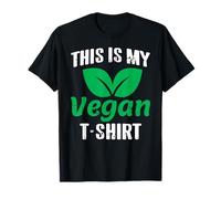 Voici Mon Message Humoristique végane en Vert T-Shirt